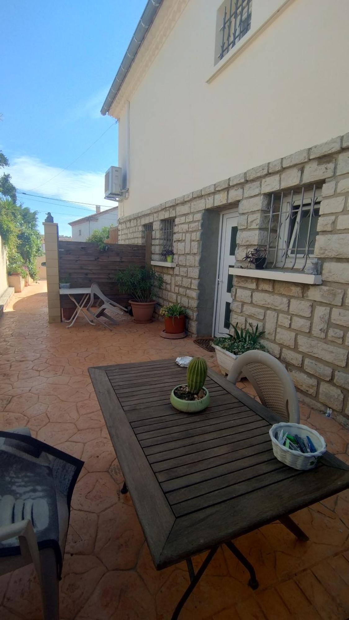 Appartement Entre Mer Et Gardiole Фронтиньян Экстерьер фото